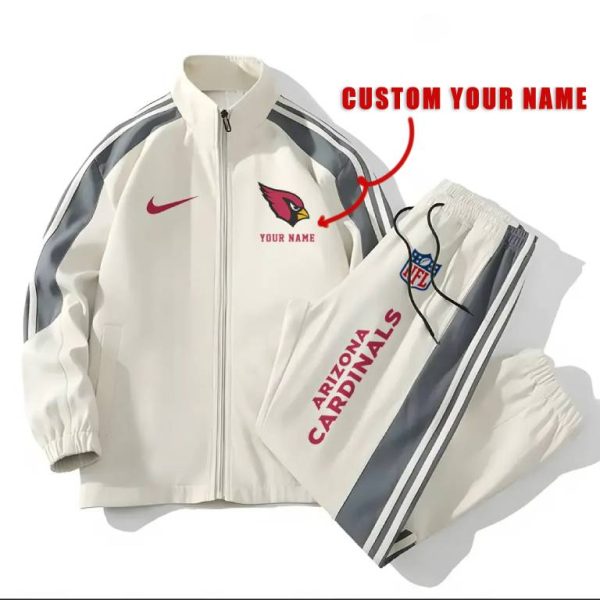 Arizona Cardinals Football Unisex Style Versatile Sports Set Jacket And Pants Ver 2