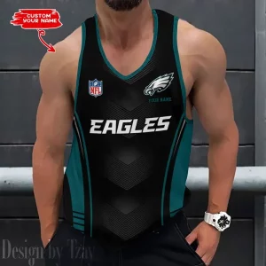 Philadelphia Eagles 3D Printed Sleeveless Sport Tank Top Shirt New Style 2025