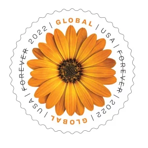 Forever Stamps Global African Daisy 2022 Stamps Coil of 100 PCS/Roll