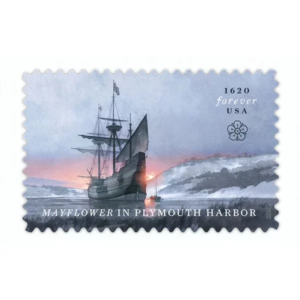 Forever Stamps Plymouth 2020 Stamps Coil of 100 PCS/Roll